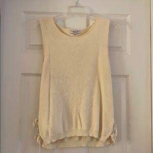 Madewell cream colored sleeveless sweater